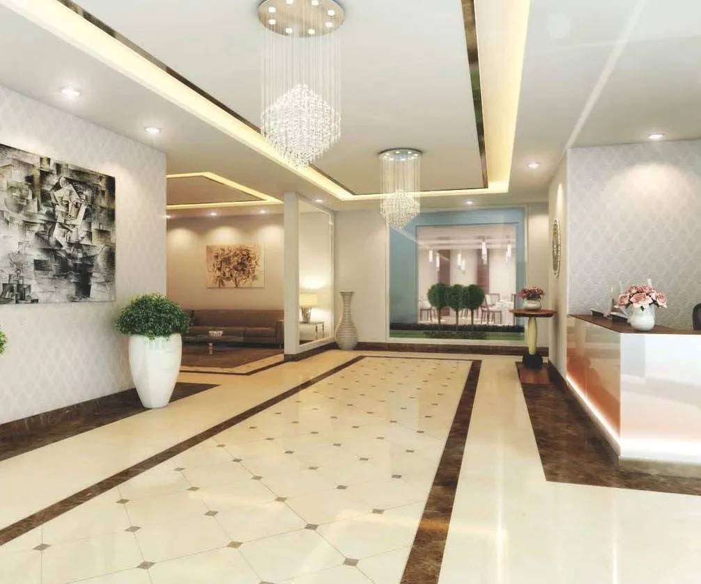 Modern residential tower of The Melia senior living project Sohna